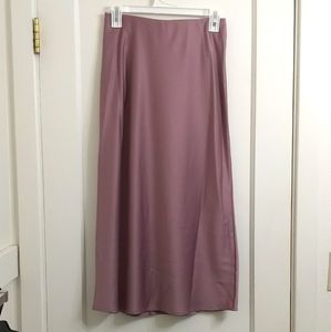 Satin Midi Skirt Size Small